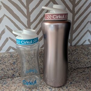 Cirkul Water Bottle Set - Mom & Me - Rose Gold and Clear